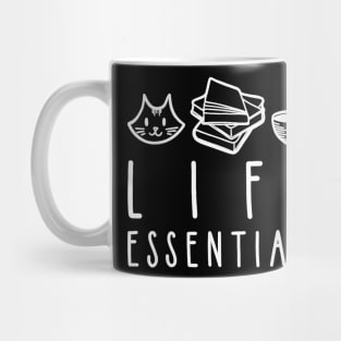 Funny Cat , Cat Lover, Coffee Lover , Book Lover Mug